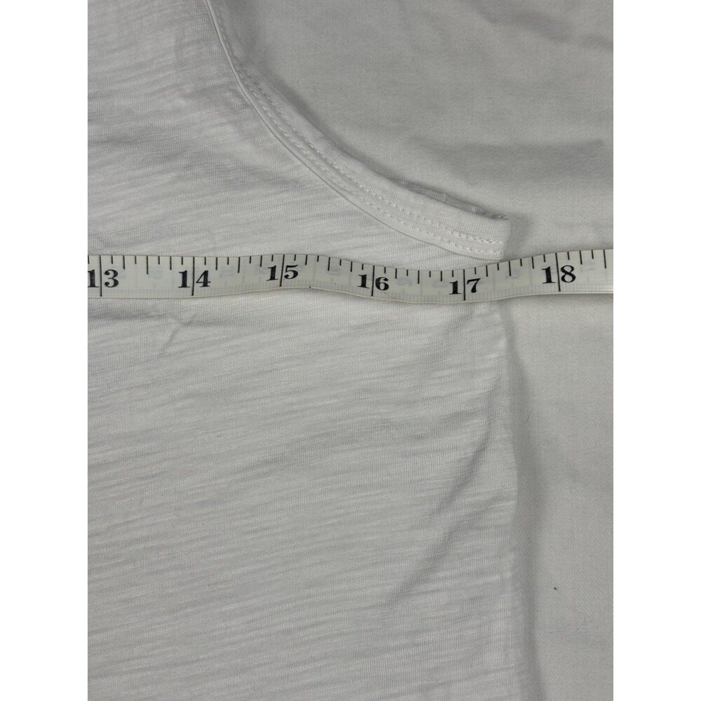 Athleta Essential Slub Tank Top Women’s Small White 100% Cotton Scoop Neck - Picture 13 of 15